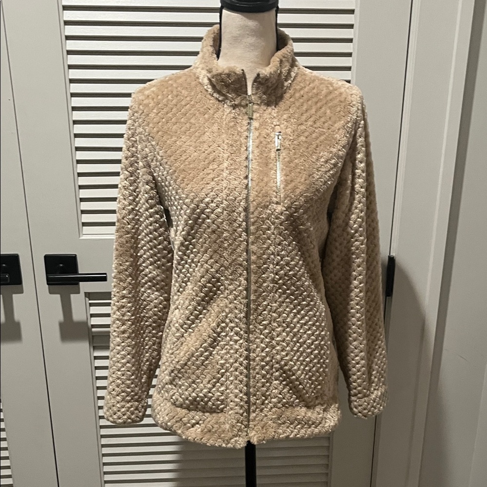 Calvin Klein Cream Teddy Jacket